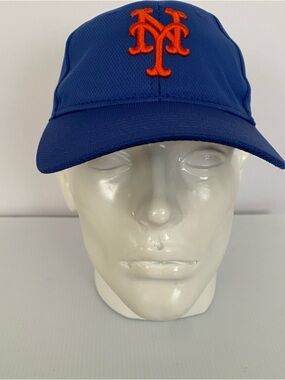 Kids Blue and Orange Baseball Cap with Raised Logo